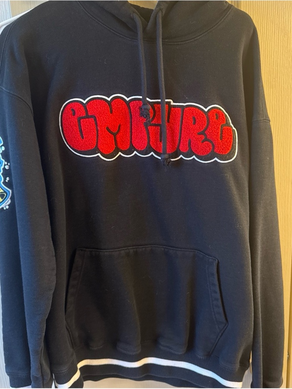Zumiez empire  heavyweight Black Hoodie with Red Chenille Logo
